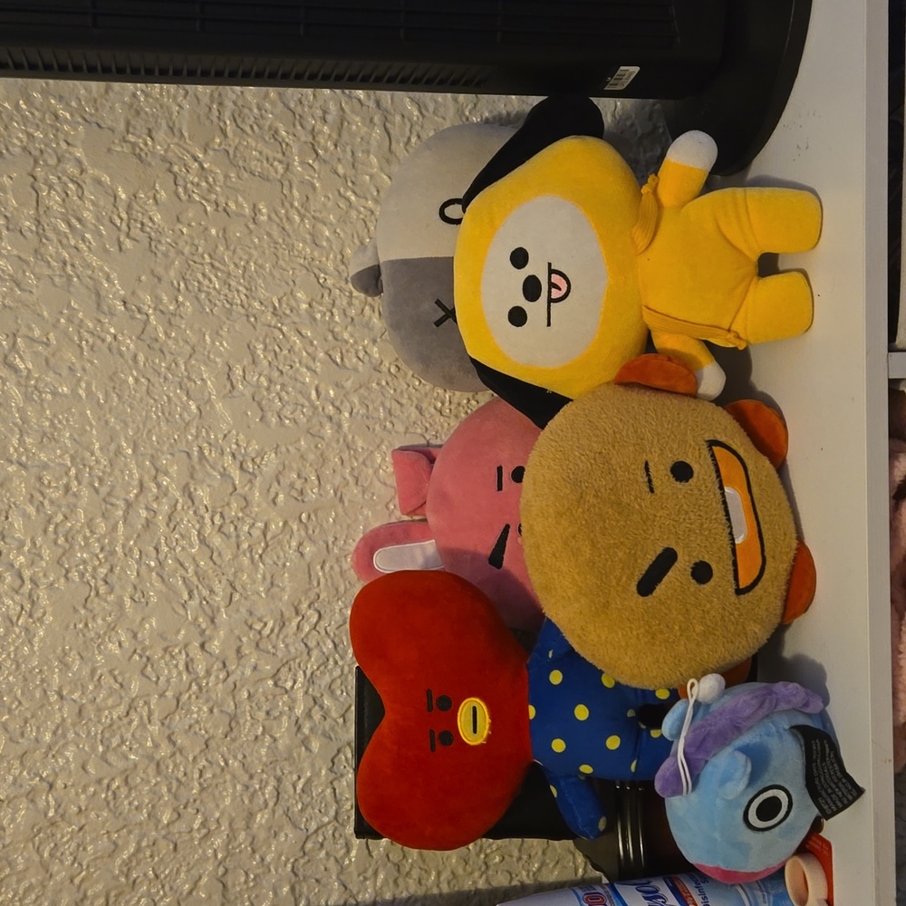 Lot of bt21 stuffed toys